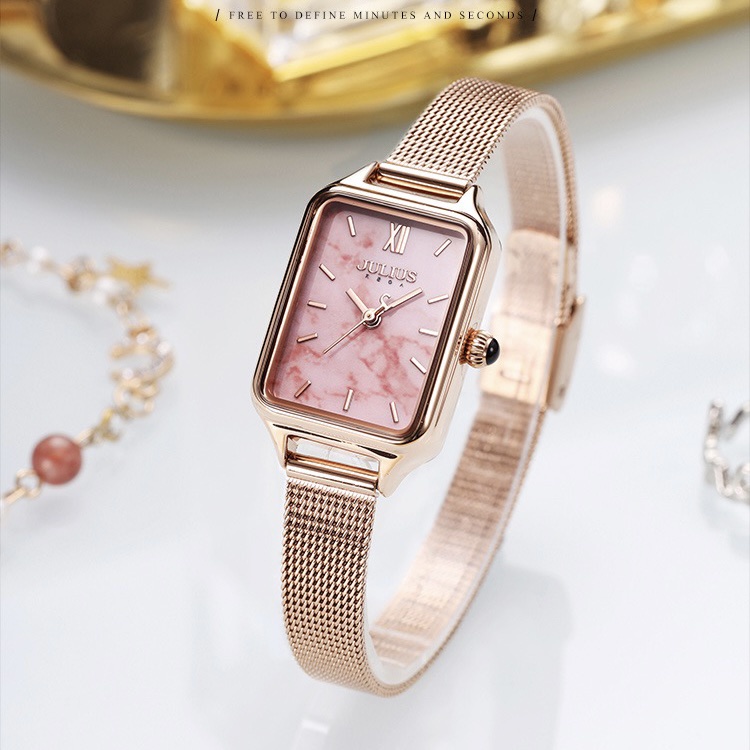 JULIUS JA-1267 Official Store Korea Bagsomnia Watch Rantai wanita kecil