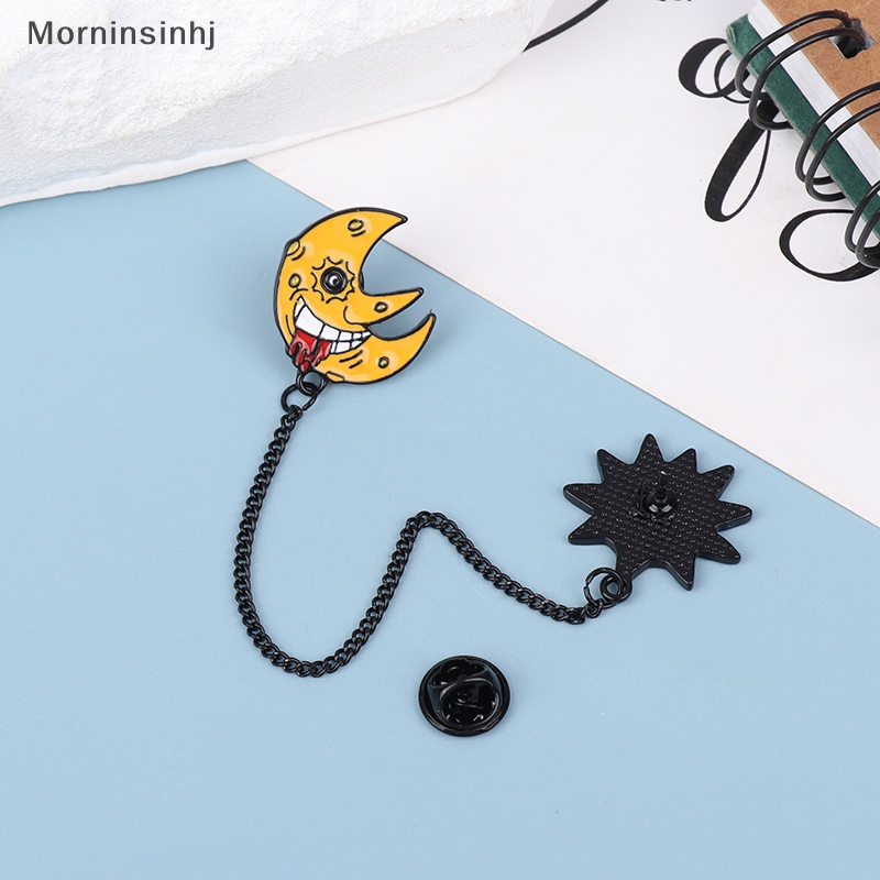 Mornin Kartun Anime Soul Eater The Sun and Moon Bros Pin Rantai Liontin Lencana Alat Peraga Cosplay Koleksi Hadiah Perhiasan Untuk Penggemar id