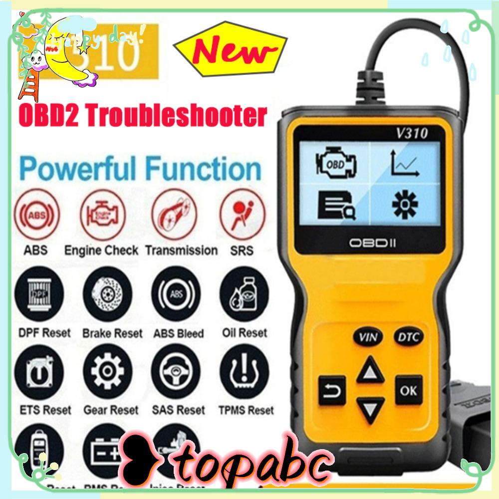 TOP V310 OBD2 Scanner Alat Diagnostik Mesin Universal Scan Tool Car Code Reader