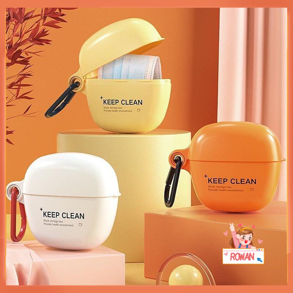 R-FLOWER Kotak Penyimpanan Siswa Kartun Kreatif Holder Tahan Debu Kotak Tahan Lembab