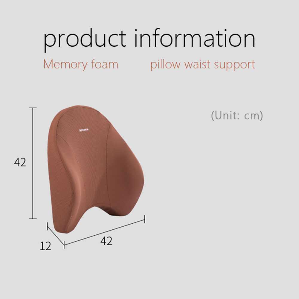 Bantal Punggung Sandaran Jok Mobil Memory Foam Lumbar Support BURNHILDA