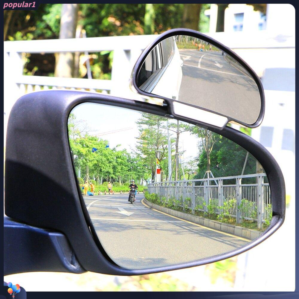 POPULAR Blind Spot Mirror Adjustable Rotatable 360derajat Cermin Samping Mobil