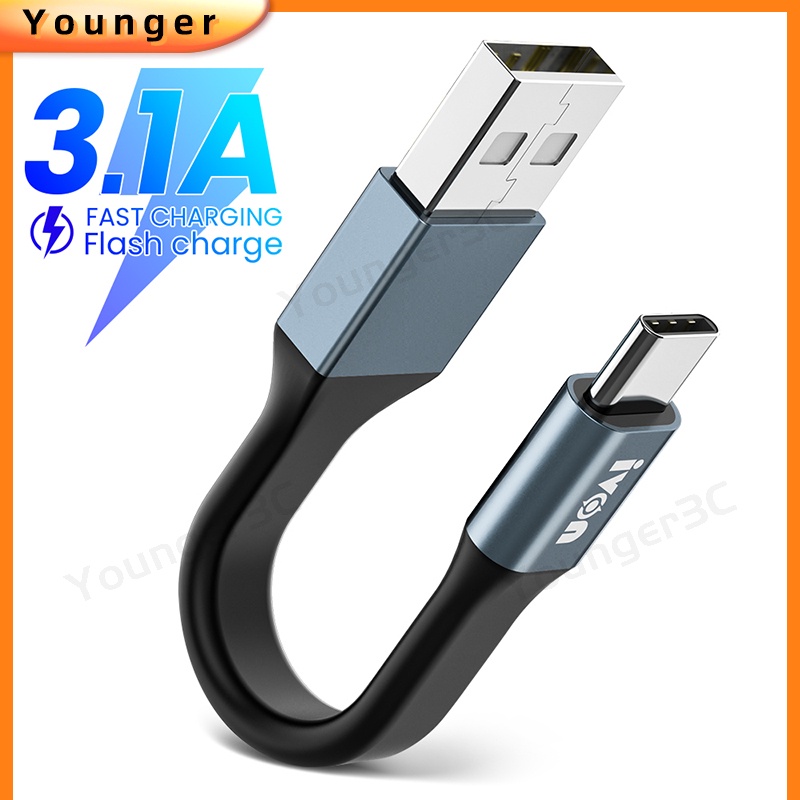 3a Kabel Pengisian Cepat Portabel Pendek 11.5 CM Gantungan Kunci Charging Cord Kabel Telepon Usb Untuk Ios Android Typec