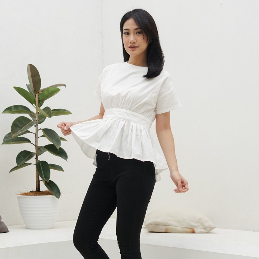 Ms Daisy Luna Top Baju Atasan Wanita Kasual Lengan Pendek