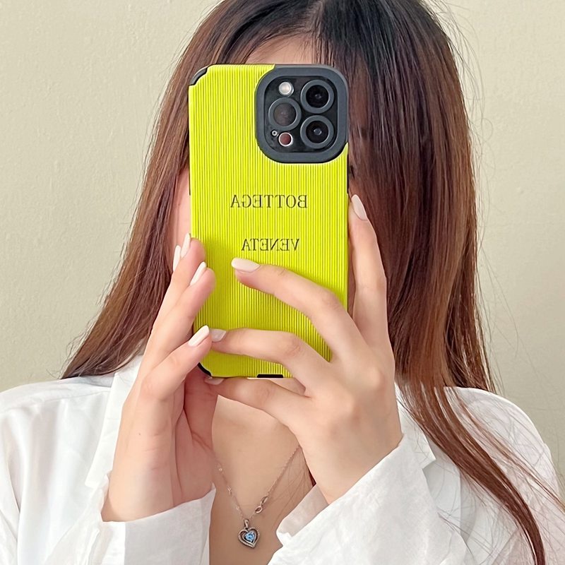 Samsung Leather Softcase Galaxy A21S A12 A32 A01 A03S A11 A12 A20S A50S A30S A51 A71 A52S A53 A73 S20 S10 FE Plus S21 S22 Ultra Pretty Fluorescent Green Letter Girls Women