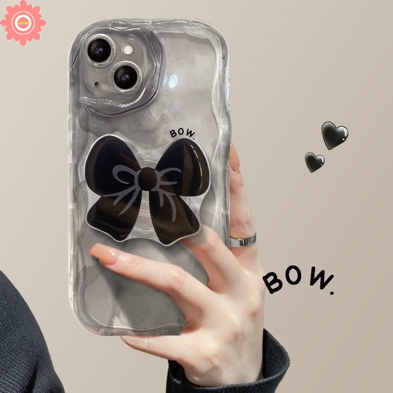 Casing Bracket Holder Ikatan Simpul Fantasi 3D Untuk Redmi 9A A1 10C A2 9 9T 10 10A 9C NFC Redmi Note 11 10 8 9 10s 11s 12 10 Pro Max POCO M3 3D Penutup Tepi Bergelombang Lengkung