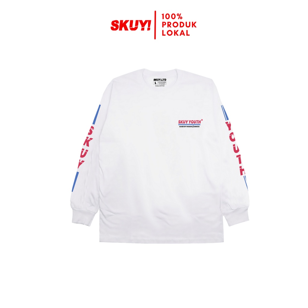 Skuy Kaos Dewasa Putih Unisex | Skuy Youth SKYLS3