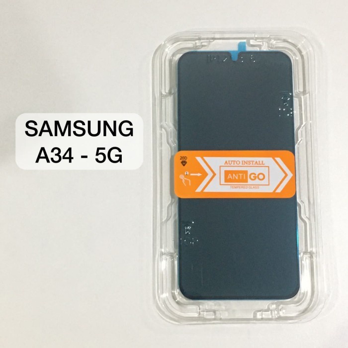 Tempered Glass AUTO INSTAL Samsung A14/A24/A34/A54 5G Super Fit Presisi Tahan Banting Sangat Mudah dipasang