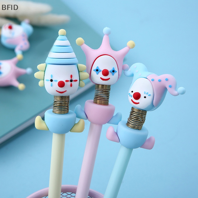 [BFID] Badut Lucu Gel Pen Ballpoint Novelty Goyang Boneka Mainan Warna Hitam Tinta Pulpen Wrig Lucu Alat Tulis Anak Hadiah Sekolah [ID]