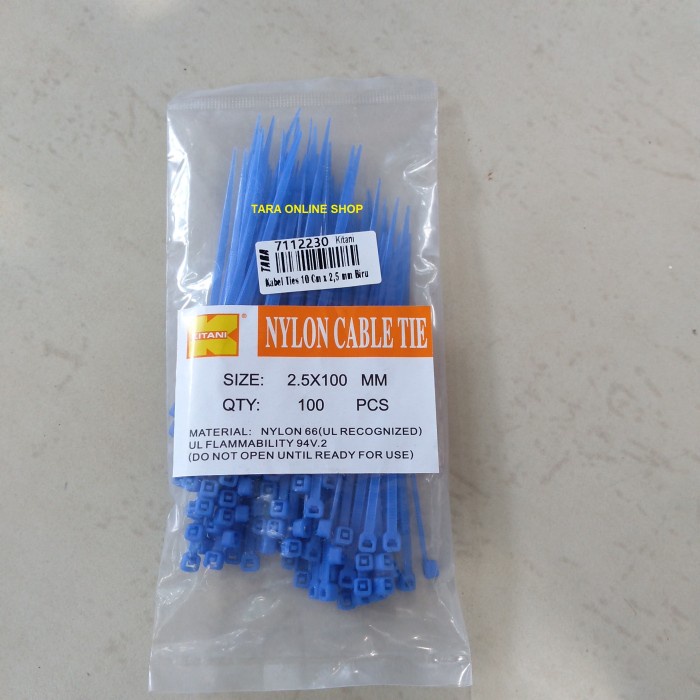 

Kabel Ties Biru 10 Cm x 2,5 mm - Kitani 7112230