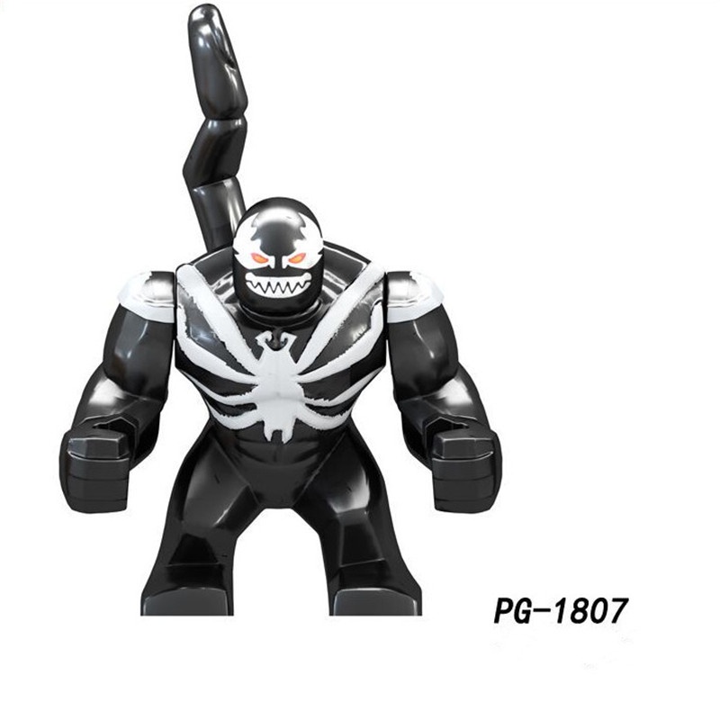 &lt;Tersedia&gt; Mainan Blok Bangunan Marvel Karakter Spiderman Cicak Man Rhino Juggernaut Thanos Model Boneka Untuk Anak