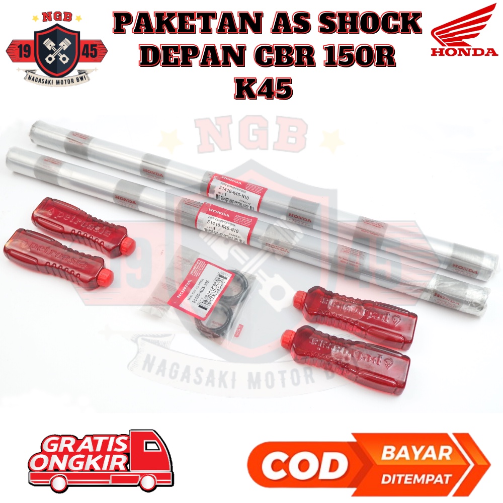 As shock depan cbr 150r k45 ori - As sok CBR 150 old - shock cbr 150 new K45