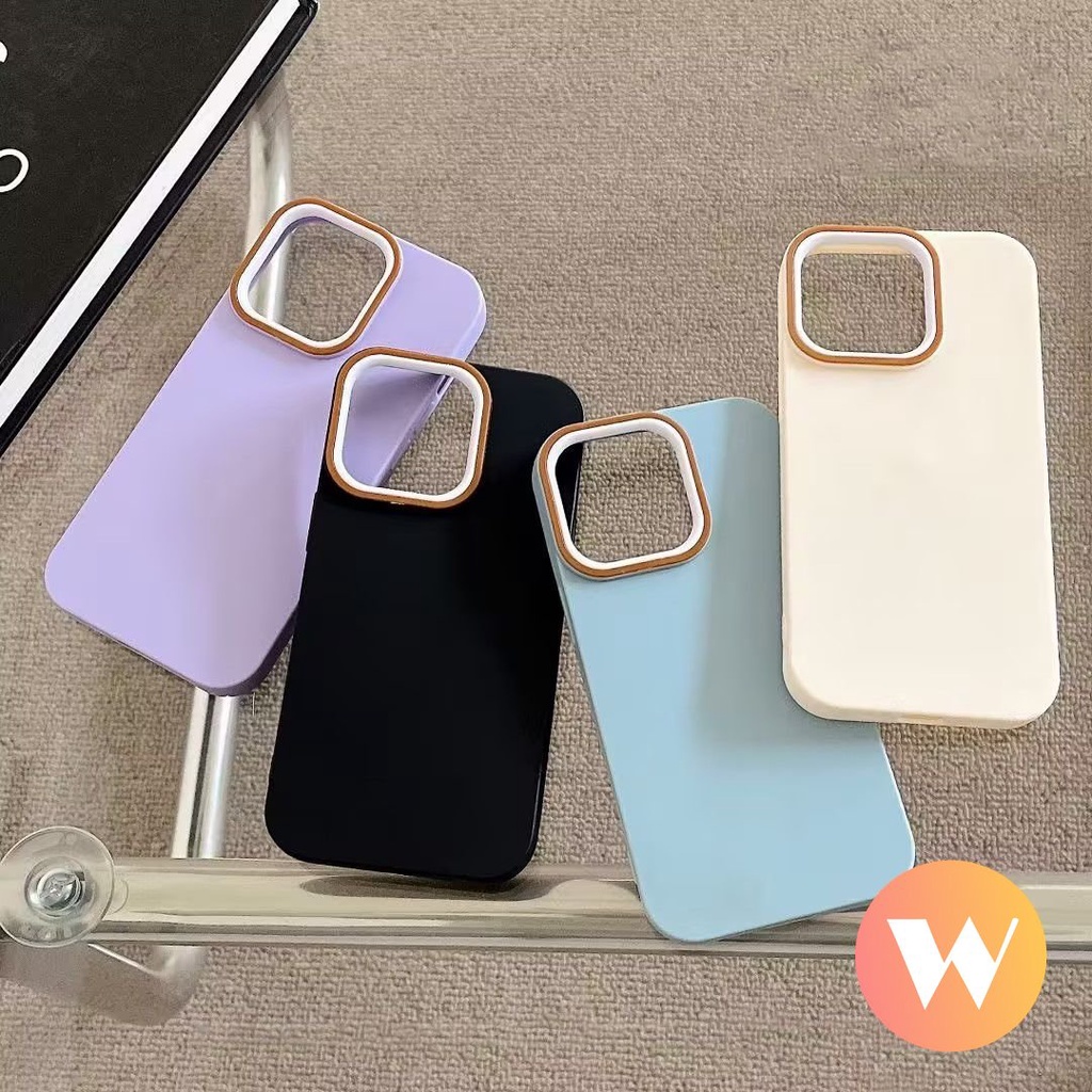 Luxury Thicken Shockproof Camera Protective Solid Color Case Compatible for IPhone 11 XR 11 14 13 12 Pro Max 6 6S 7 8 Plus X XS MAX SE 2020 7Plus 8Plus Simple Candy Color Cover