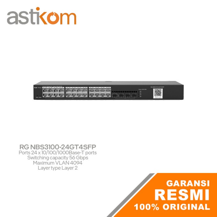Ruijie Reyee RG NBS3100-24GT4SFP 24-Port Gigabit L2 Gigabit L2 Managed