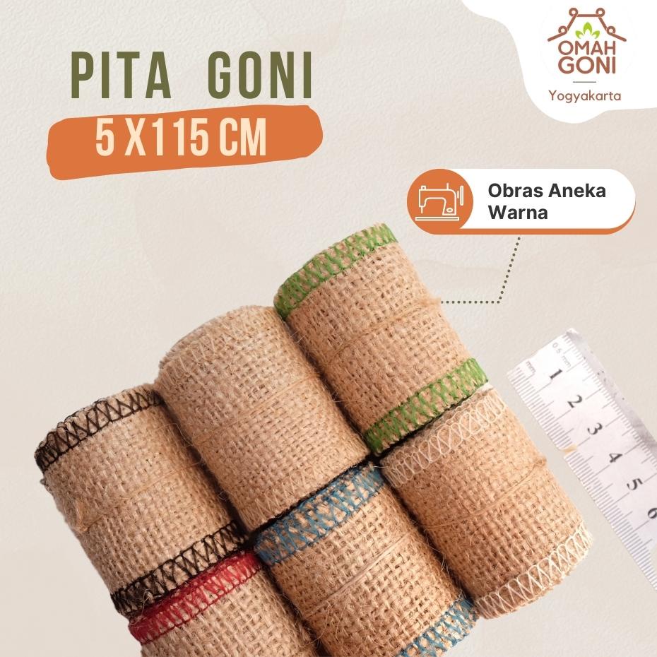 

Pita Goni Sudah Diobras 5 CM x 115 CM - Pita Kado - Pita Seserahan - Pita Dekorasi Pesta