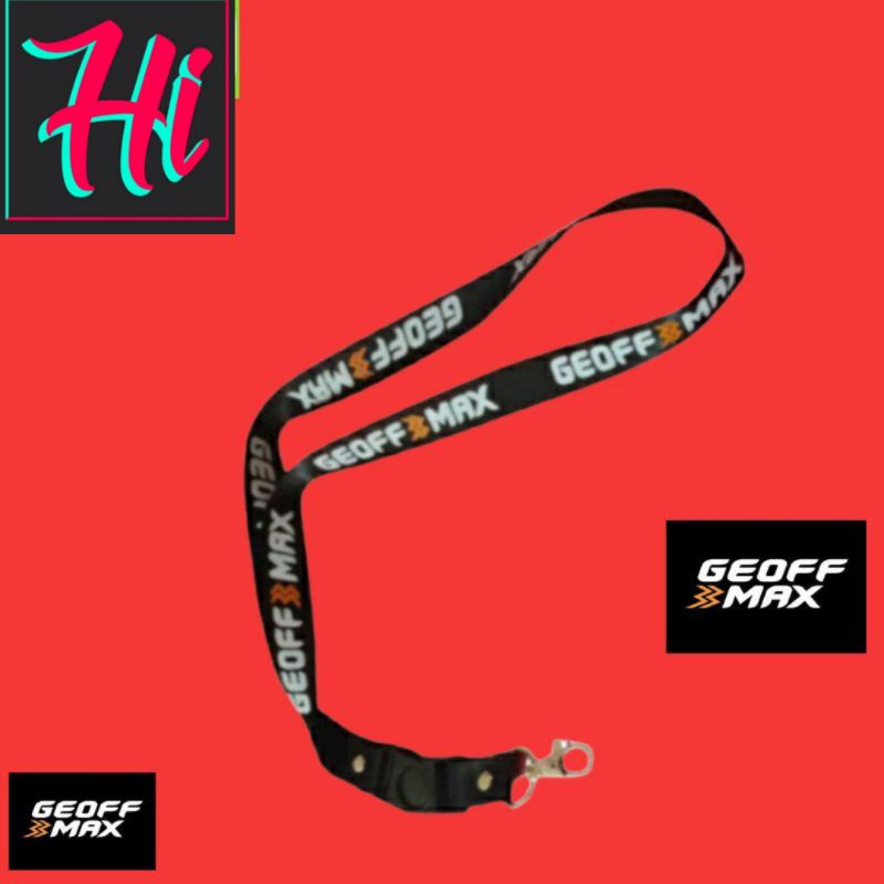 

lanyard GEOFF MAX lanyard DISTRO gantungan kunci name tag id card kartu nama / tali lanyard gantungan leher vans fullprint