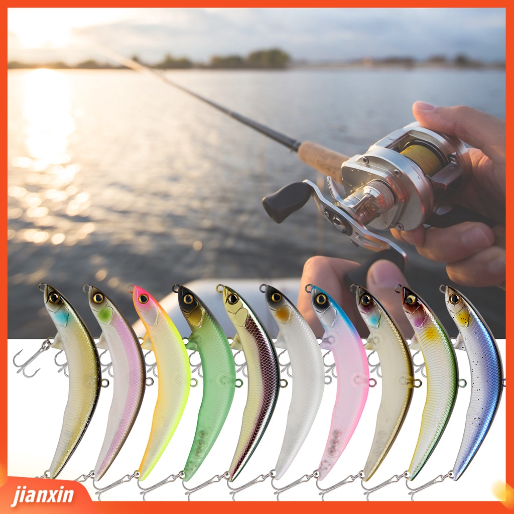 (In Stock) Memancing Umpan Simulasi Kulit Hidup 3D Mata Tajam Kait Fleksibel Menangkap Ikan Universal Topwater Buatan Bass Pensil Umpan Keras Memancing Aksesoris