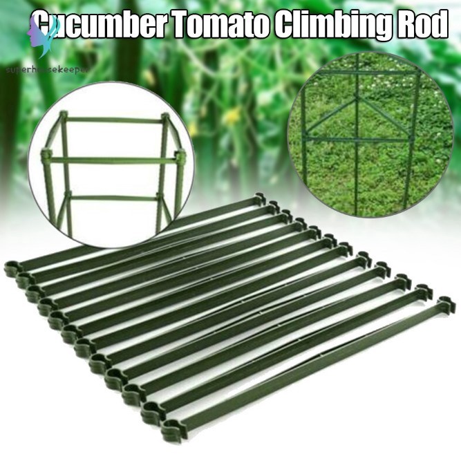 12 Pcs Tiang Penyangga Tanaman Tomat Bahan Plastik Untuk Berkebun