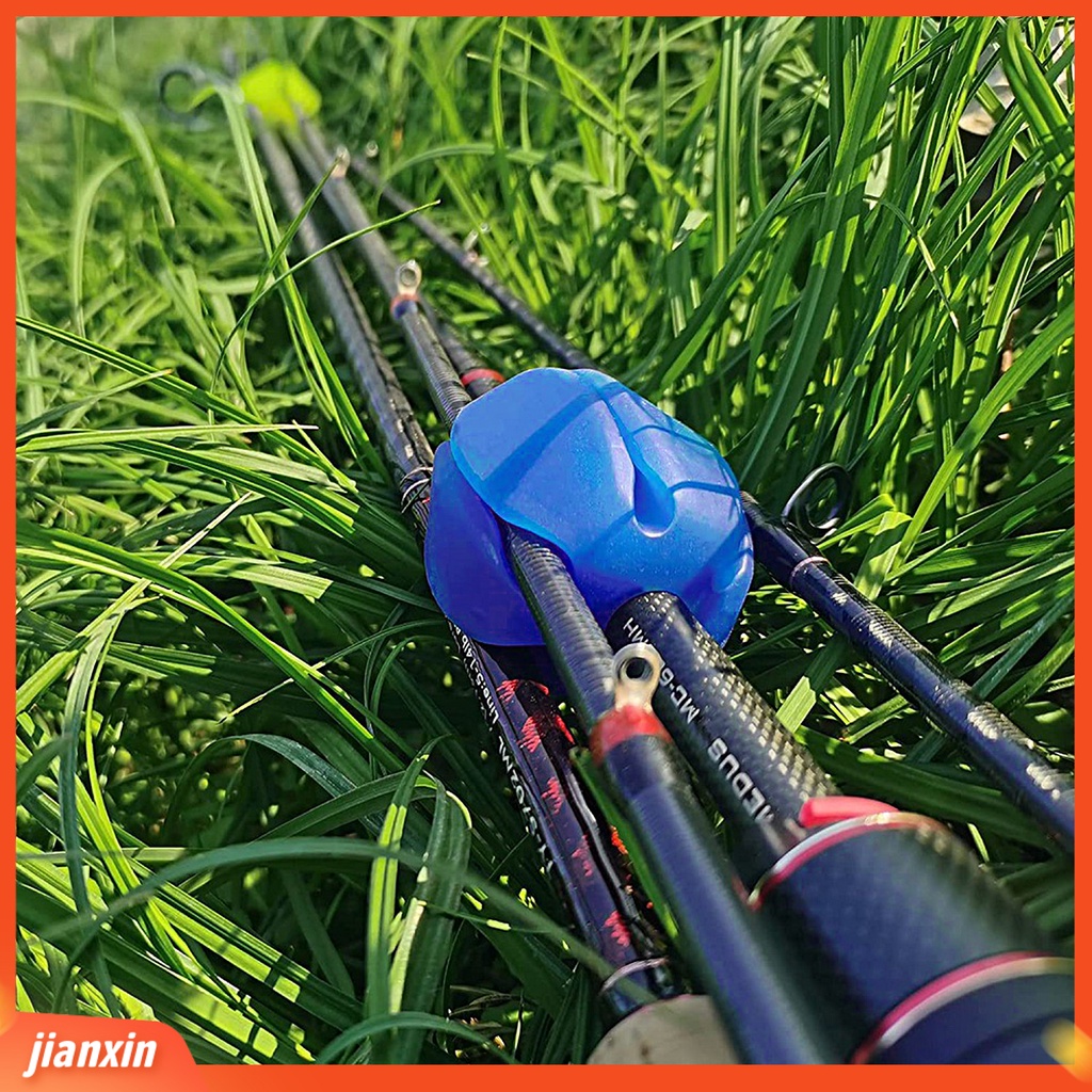(In Stock) Fishing Rod Storage Ball Multifungsi Multi-Warna Mini Portable Reusable Pole Fixing Silicone Tahan Aus Pancing Organizer Alat Pancing