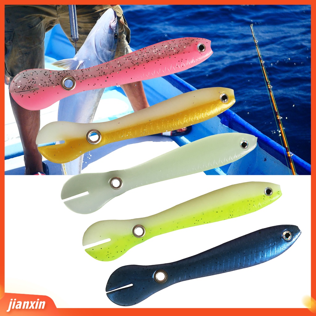 (In Stock) 10Pcs 10cm/6g Bentuk Loach 3D Mata Ikan Umpan Palsu Lingkaran Logam Bionic Lembut Umpan Pancing Perlengkapan Memancing