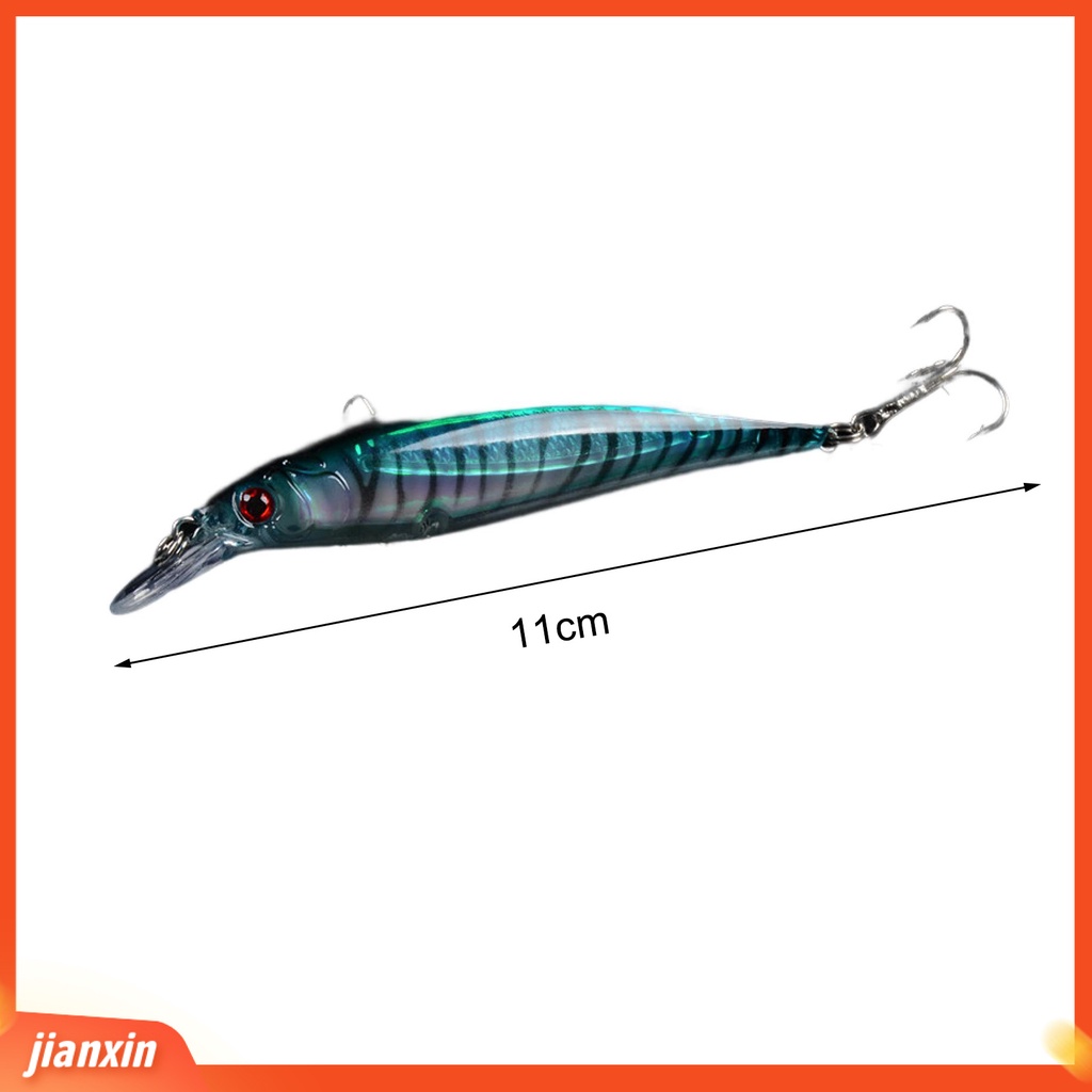 (In Stock) 11cm Umpan Bionik 3D Simulasi Fisheyes Treble Hook Menggoda Angling Umpan Palsu Air Tergantung Bionic Lure Memancing Luar Ruangan