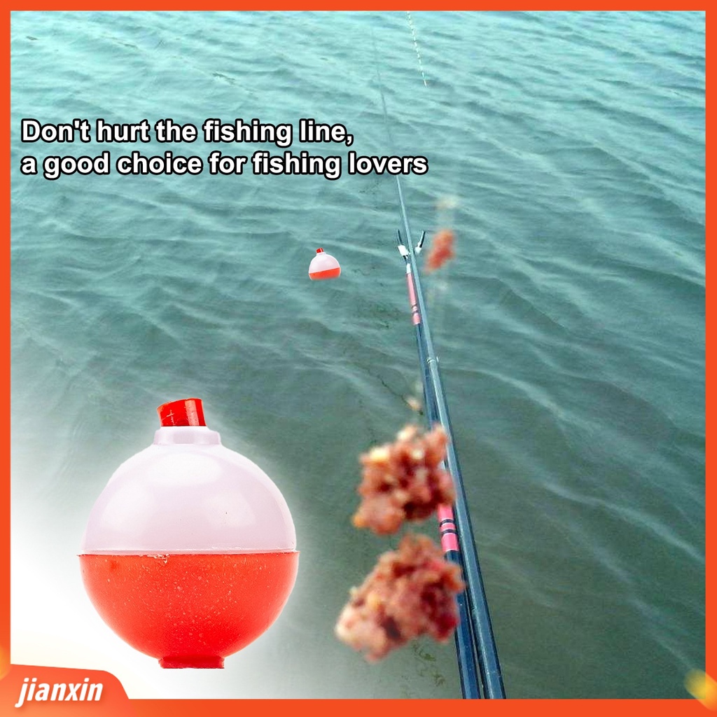 (In Stock) 12Pcs Pelampung Memancing Klasik Anti-Korosi Merah Putih Aneka Pelampung Bobbers Untuk Memancing