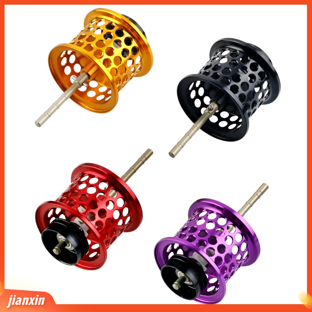 (In Stock) Hollow Fishing Reel Cup Bulat Lubang Aluminium Alloy Spool Micro Super Ringan Roda DIY Aksesori Untuk Outdoor
