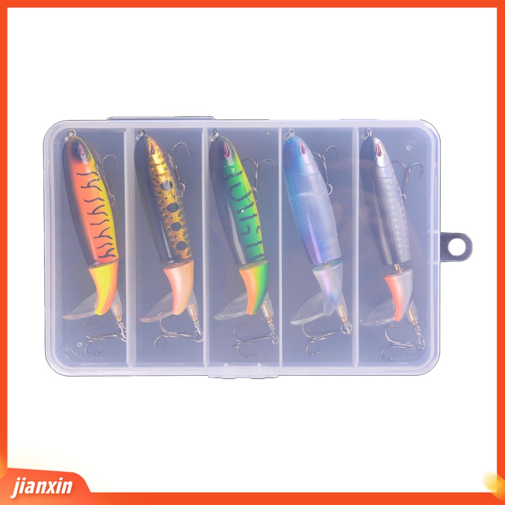 (In Stock) 5Pcs Multi-Warna Umpan Ikan Palsu Memancing Umpan Pengganti Alat Kit Aksesori