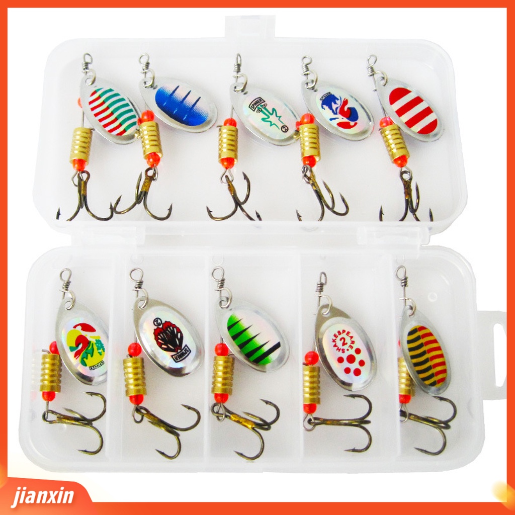(In Stock) 30Pcs/Set Logam Payet Imitasi Lure Hooks Palsu Bionic Memancing Umpan Perlengkapan Ikan