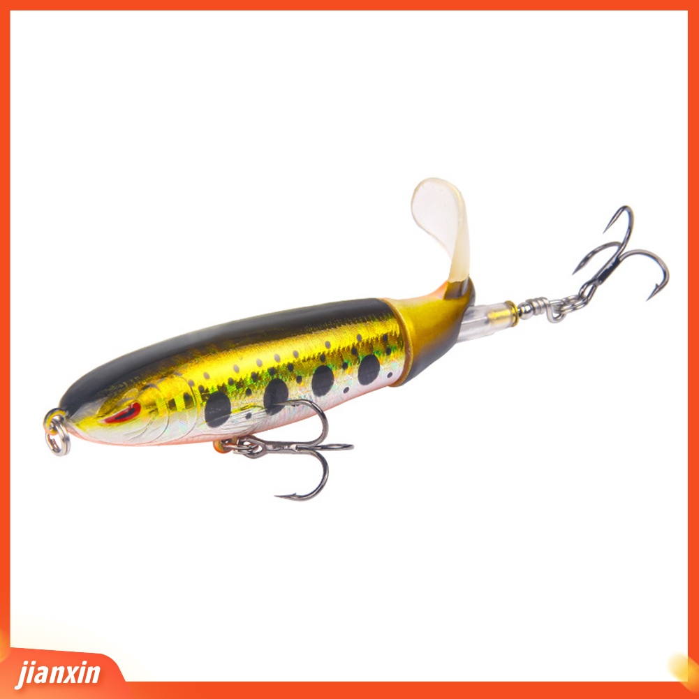 (In Stock) 10cm Outdoor Rotating Tail Floating Hard Umpan Pancing Lures Tackle Kait Tajam