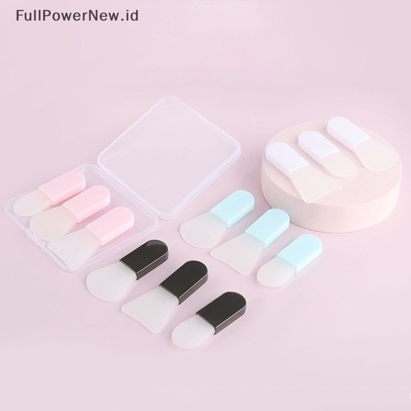 Power 3Pcs /Box Mini Silicone Face Mask Brush Lembut Masker Tongkat Alat Makeup Lumpur Wajah ID