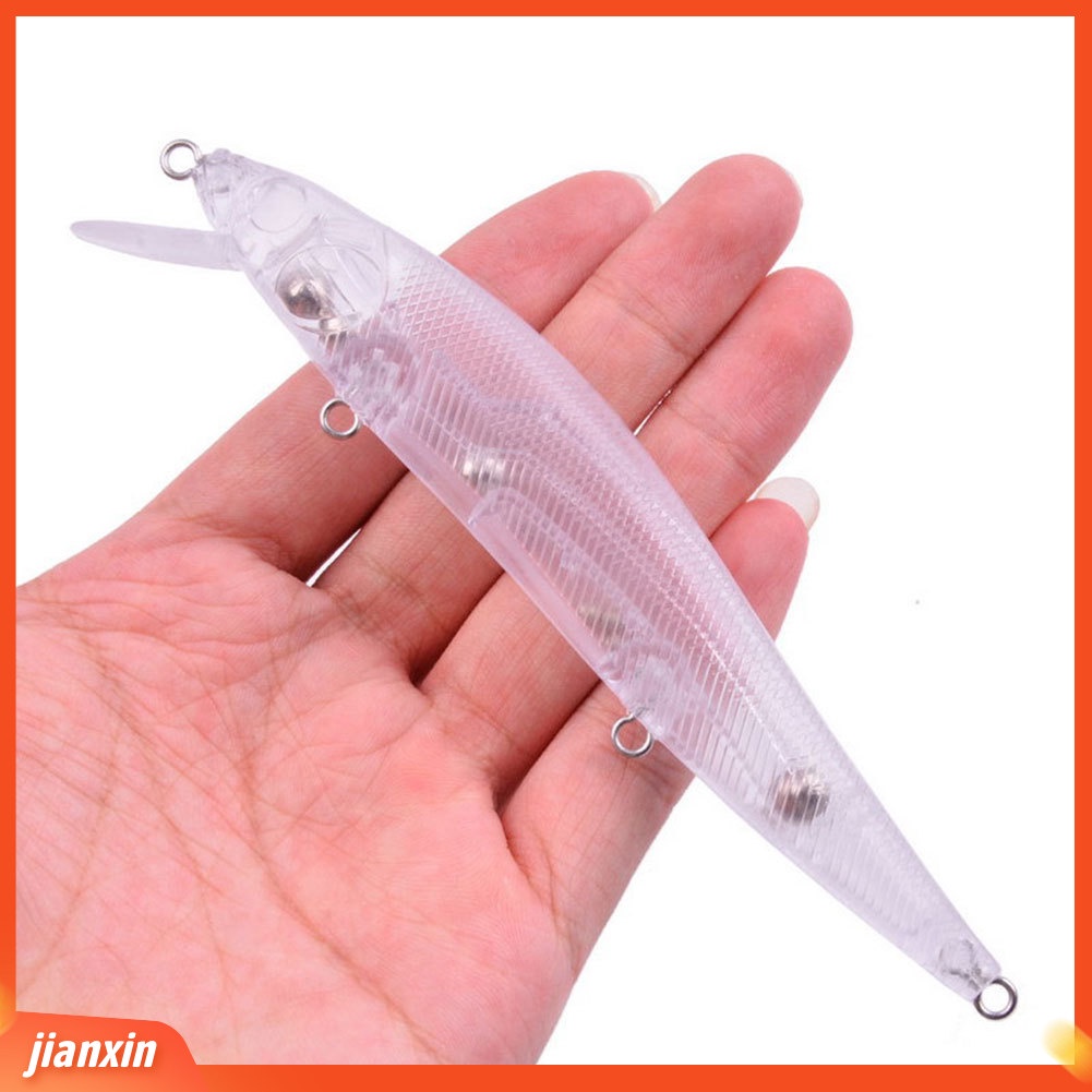 (In Stock) 5Pcs 14cm 19.7g Buatan Tidak Dicat DIY Crankbait Memancing Umpan Ikan Alat