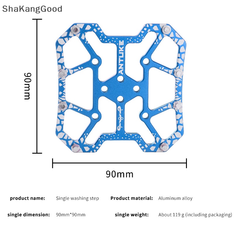 Skid ANTUKE Sepeda Dilengkapi Dengan Paduan Aluminium Sepeda Gunung self-locking Pedal, locking Plate, locking Pedal and flat Pedal SKK