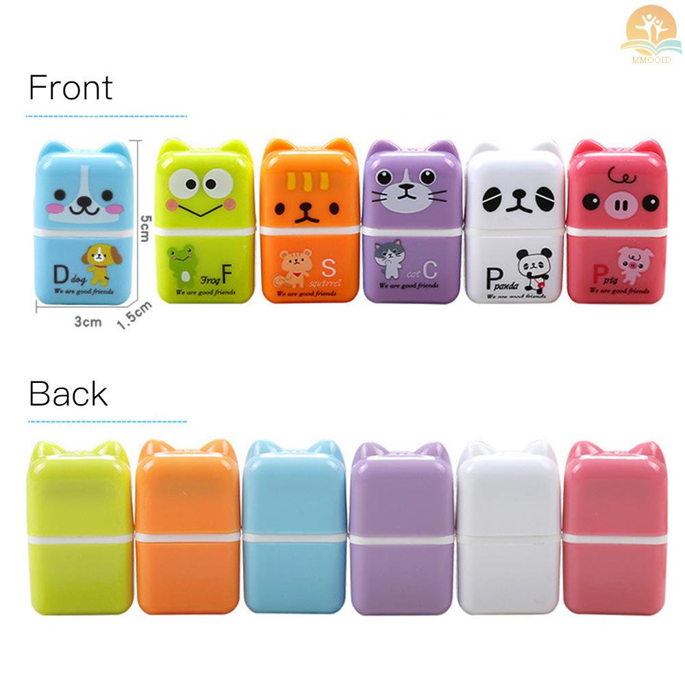 In Stock 6pcs Penghapus Pensil Hewan Lucu Kartun Penghapus Rol Kecil Karet Perlengkapan Alat Tulis Untuk Kantor Sekolah Anak Siswa