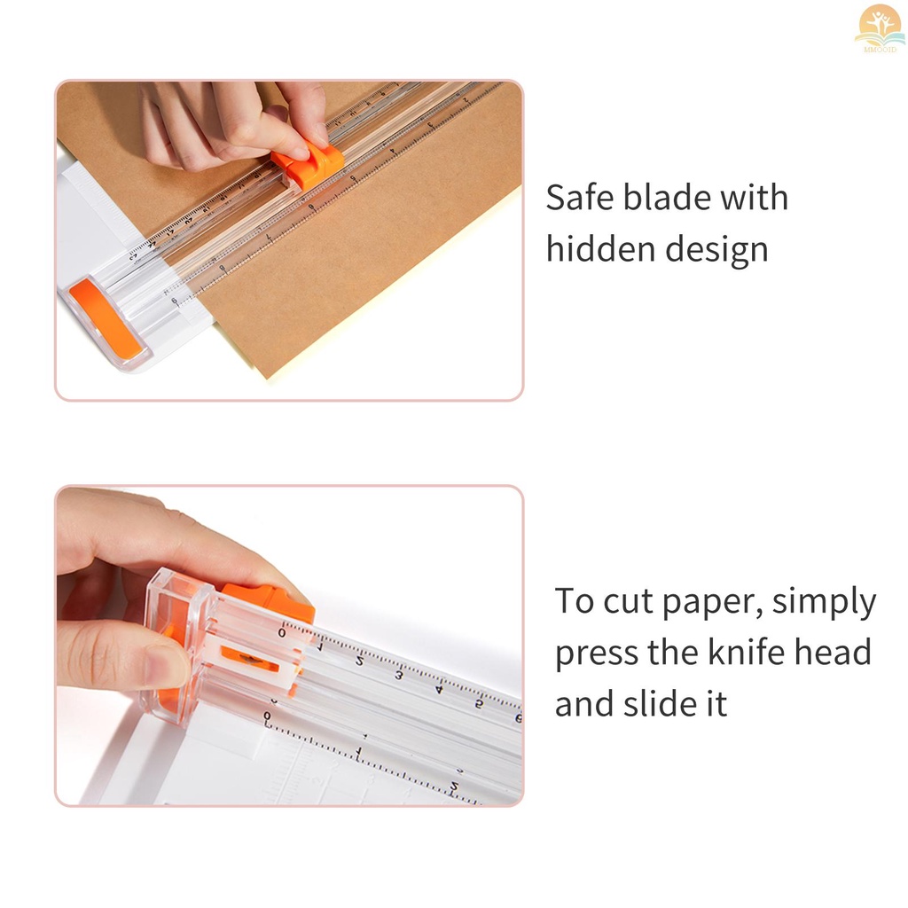 In Stock JIELISI Mini A5 Paper Trimmer Cutter Desktop Mesin Pemotong Kertas Dengan Security Cutter Head Tambahan Penggaris Sisi Untuk Kerajinan Kertas Foto Kartu Scrapbooking Kantor Rumah Sup
