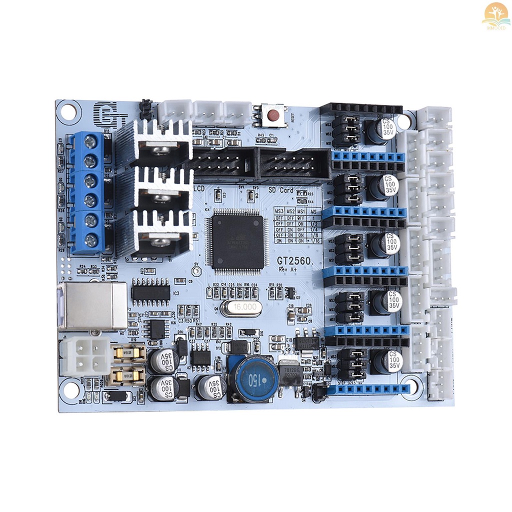 In Stock GT2560 3D Printer Controller Board Pengganti Mega 2560+Ultimaker/ Ramps 1.4 Kit Untuk Geeetech