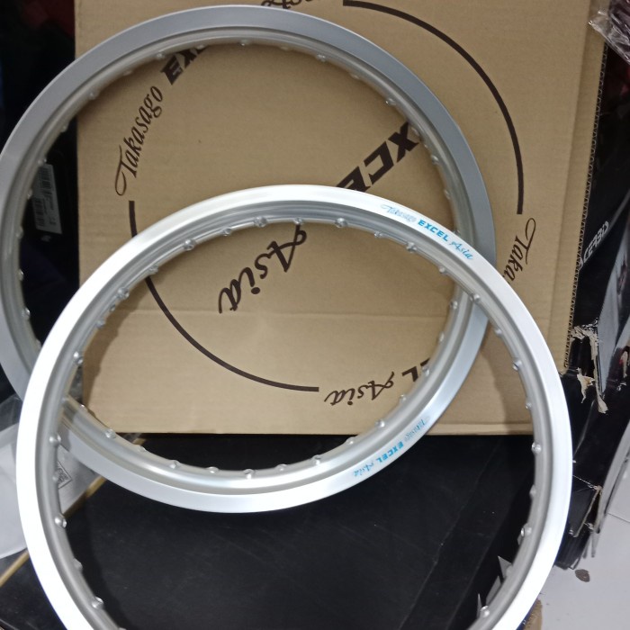velg excel takasago excel  asia 160 185 ring 17 silver original