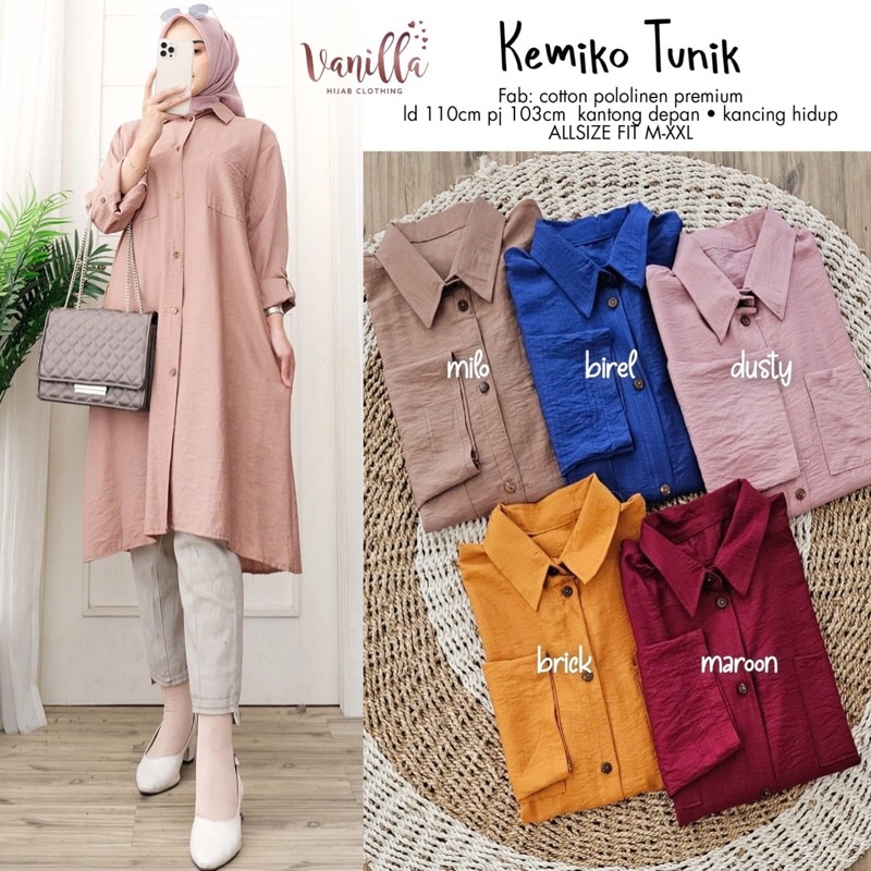 KEMIKO TUNIK ori VANILLA