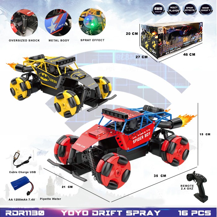 RDR1130 RC Drift Rock Crawler Offroad Buggy 4WD 4X4 Mainan Anak Mobil Remote Control Radio Control H