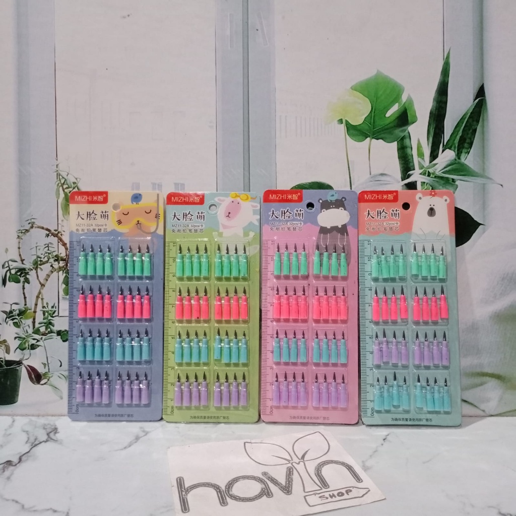 

(1 card = 32pc kecil) ISI PENSIL LANTU isi pensil susun refill lantu isi ulang pensil bongkar pasang