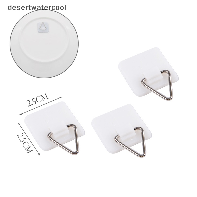 Deid 10Pcs Gantungan Plat Perekat Tak Terlihat Gambar Dinding Vertikal Holder Art Decor Martijn