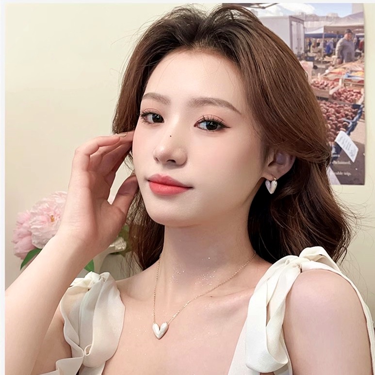 Mh Fashion Warna Drop Kalung Liontin Untuk Wanita Ins Kepribadian Niche Klavikula Rantai2023Musim Panas Terbaru Mewah Baru Dopamin Aksesoris