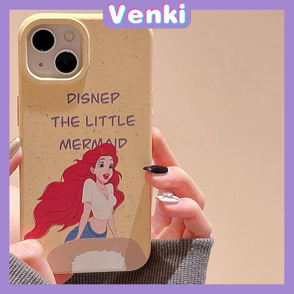 Venki - Casing iPhone 11 Ramah Lingkungan Degradable Phone Case Pelindung Halus Kasus Gandum Kuning Pretty Redhead Girl Kompatibel dengan iPhone 14 Pro max 13 Pro max 12 Pro Max 11 xr