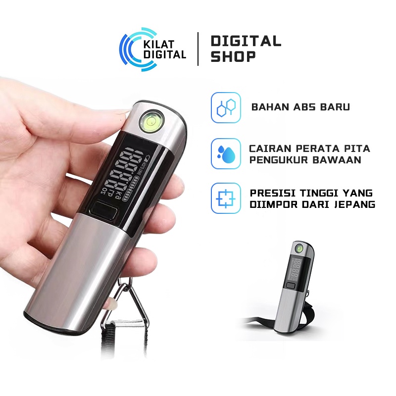 Travel Hanging Digital Luggage Scale 50kg Portable Stainless Steel Luggage Scale/Luggage Weighing New electronic portable scale with leveling bubble meter