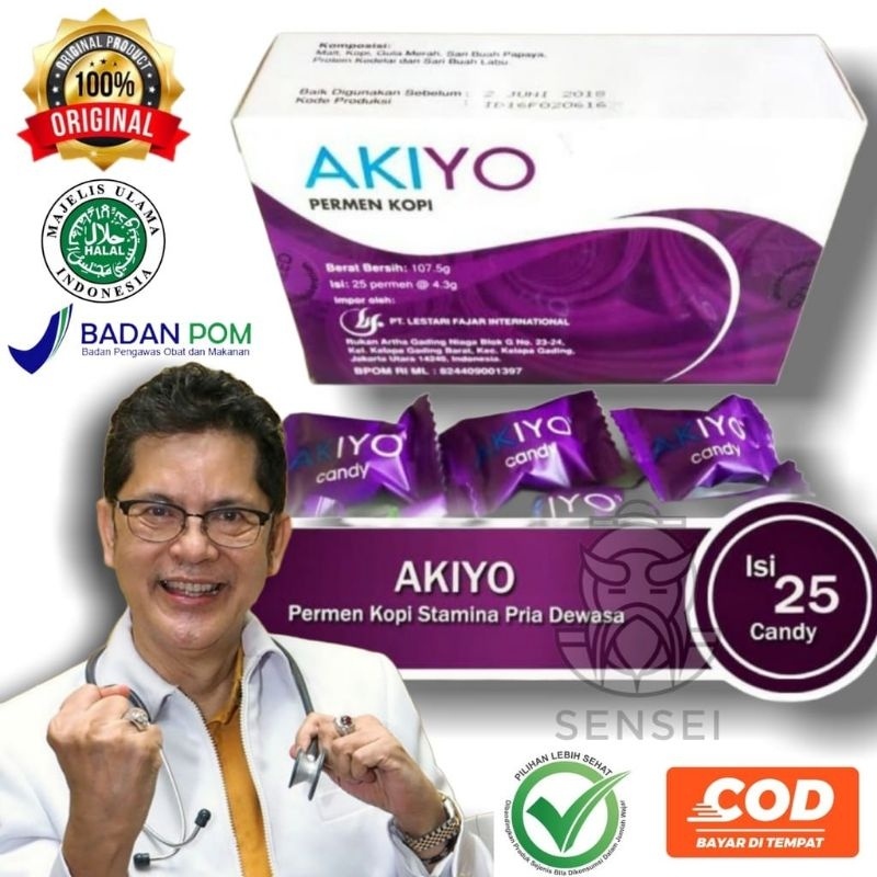 

AKIYO CANDY isi 25pcs Permen ginseng