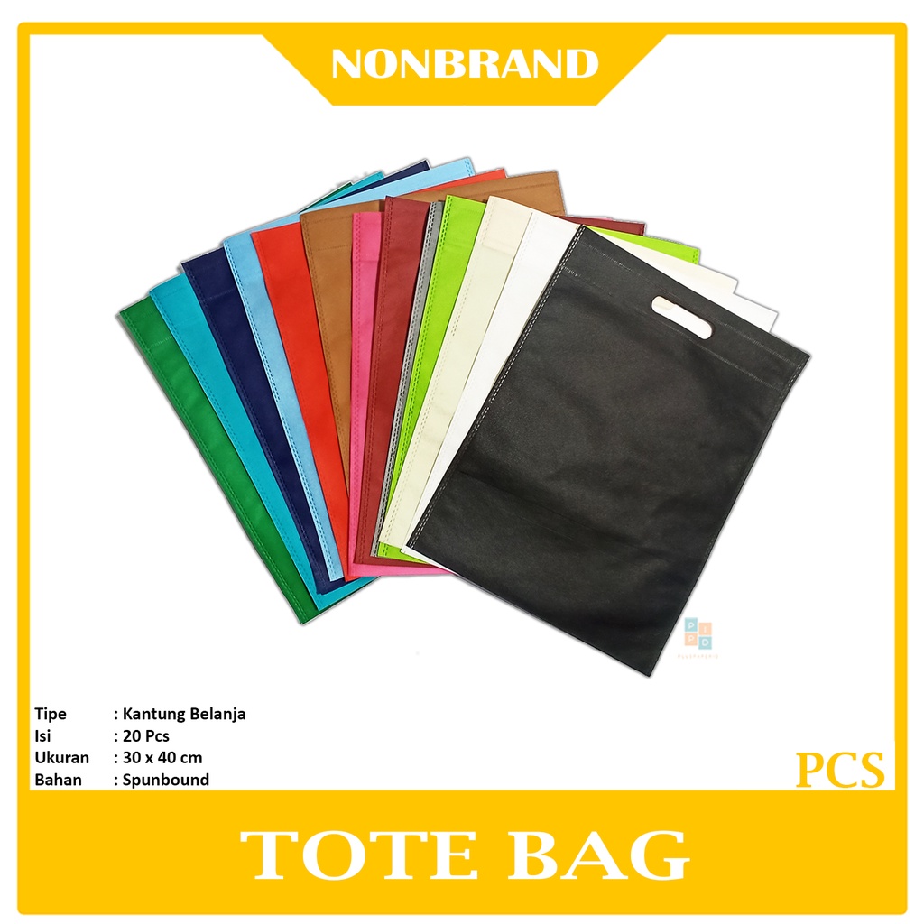 

PPID - Tote Bag Tas Belanja Spunbond Oval Ukuran 30x40cm - Pcs