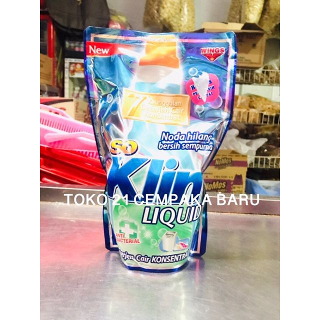 So Klin Liquid Cair Warna BIRU 750 ml | Soklin Cair Deterjen Murah 750ml