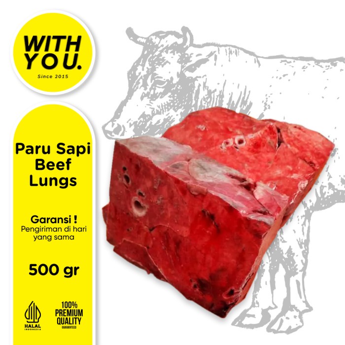 

Paru Sapi Beef Lungs Lung 500gr