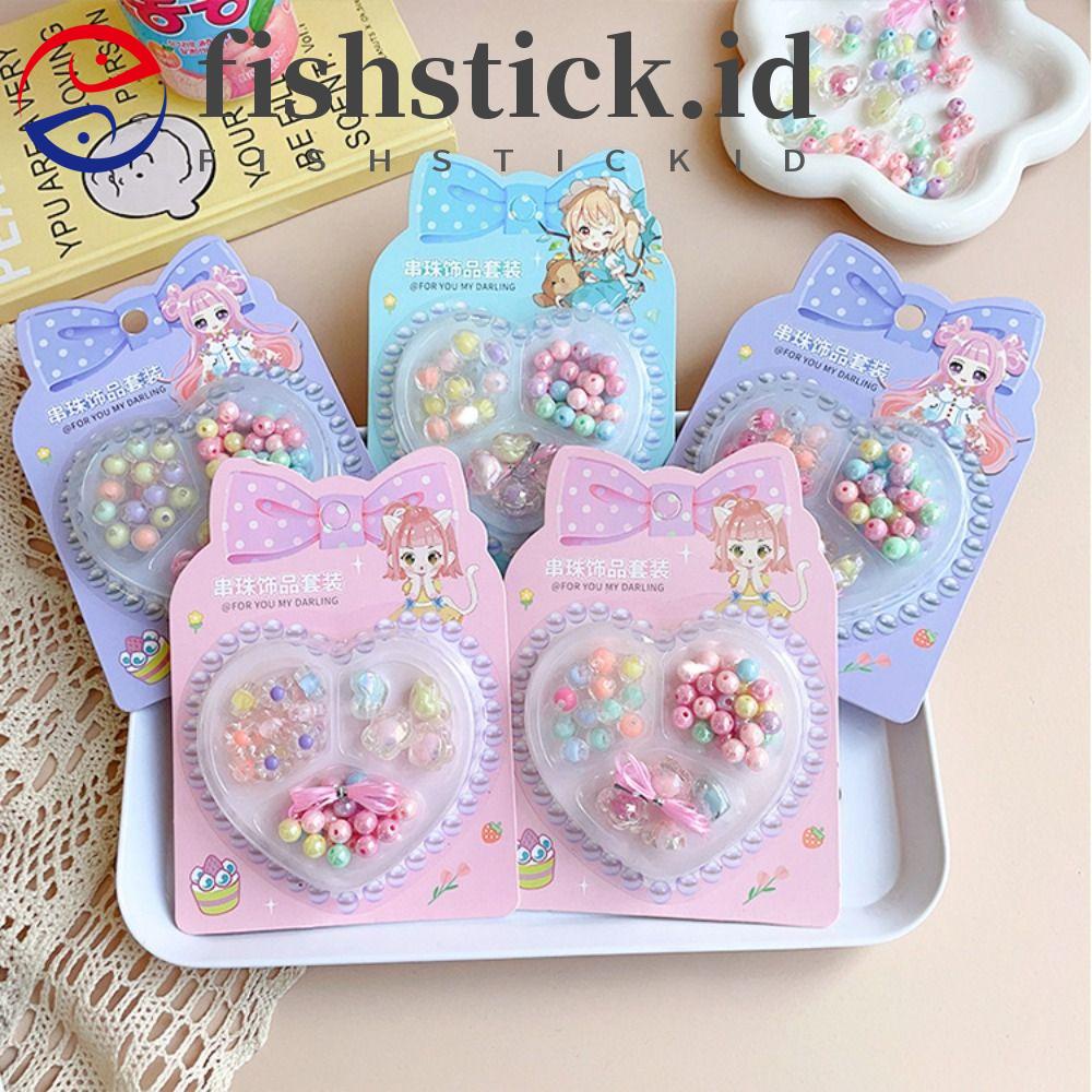 Fishstick DIY Handmade Manik-Manik Kreatif Mainan Anak Kalung Hadiah Ulang Tahun Gelang Mainan Anak Kerajinan Membuat