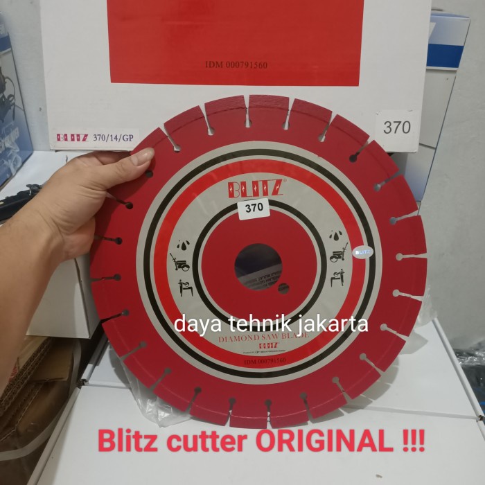 cutter Blitz 14" 370 / diamond wheel Blitz 14" / pisau potong aspal 14 CUTTER ASPAL